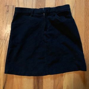 Brandy Melleville- Black Corduroy mini skirt